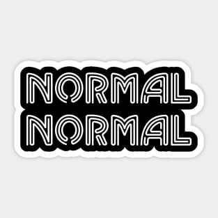 NORMAL NORMAL - IN WHITE - CARNIVAL CARIBANA PARTY TRINI DJ Sticker